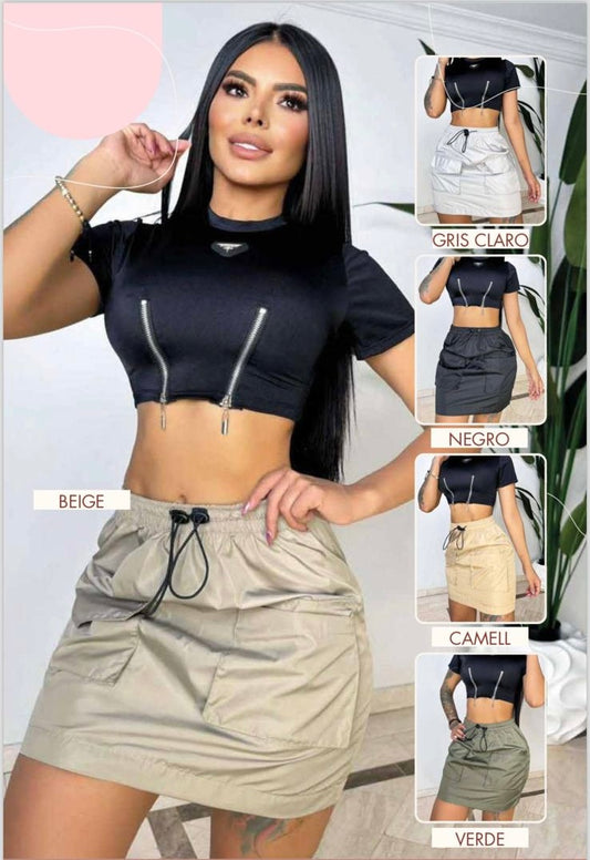 Cargo String Skirt